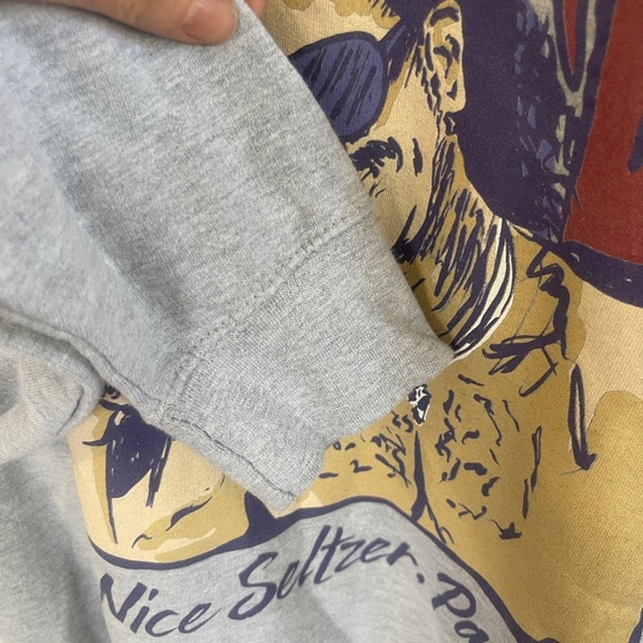 Rad Dad Buckle Medium Graphic Print Crewneck Sweatshirt 90’s Style Mullet Funny - Picture 3 of 6